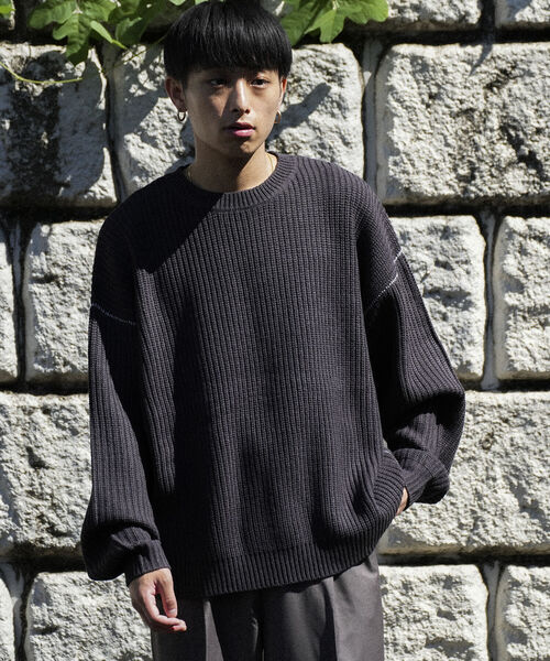 BeAMS DOT（ビームスドット）の「【WEB限定】BeAMS DOT / クルーネックニット（ニット/セーター・メンズ・ホワイト系その他5/ブラック系その他4・MEDIUM/LARGE）」の3枚目の写真