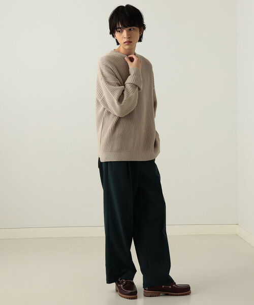 BeAMS DOT（ビームスドット）の「【WEB限定】BeAMS DOT / クルーネックニット（ニット/セーター・メンズ・ホワイト系その他5/ブラック系その他4・MEDIUM/LARGE）」の4枚目の写真