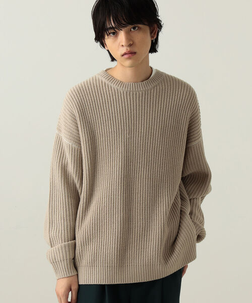 BeAMS DOT（ビームスドット）の「【WEB限定】BeAMS DOT / クルーネックニット（ニット/セーター・メンズ・ホワイト系その他5/ブラック系その他4・MEDIUM/LARGE）」の10枚目の写真