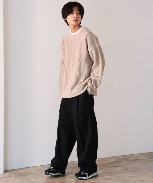 BeAMS DOT（ビームスドット）の「【WEB限定】BeAMS DOT / クルーネックニット（ニット/セーター・メンズ・ホワイト系その他5/ブラック系その他4・MEDIUM/LARGE）」の21枚目の写真