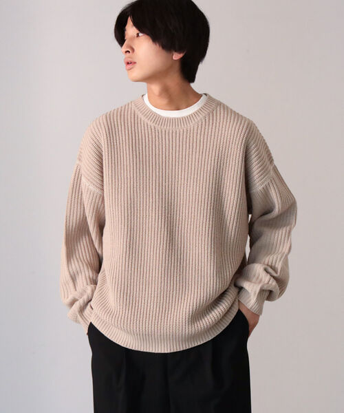 BeAMS DOT（ビームスドット）の「【WEB限定】BeAMS DOT / クルーネックニット（ニット/セーター・メンズ・ホワイト系その他5/ブラック系その他4・MEDIUM/LARGE）」の14枚目の写真