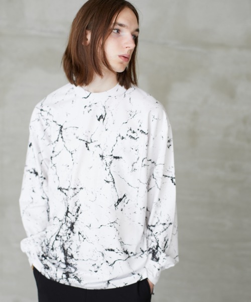 Lui's（ルイス）の「【Neucon / ニューコン】 ペイントポンチプルオーバー（Tシャツ/カットソー・メンズ・ホワイト/ブラック・1/2）」の19枚目の写真