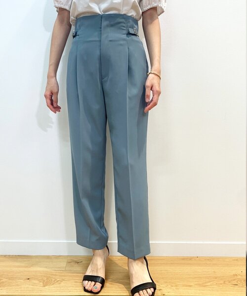 OPAQUE.CLIP（オペークドットクリップ）の「◆サイドベルトストレートパンツ（その他パンツ・レディース・ライトブルー/レンガ/ネイビー・36/38）」の9枚目の写真
