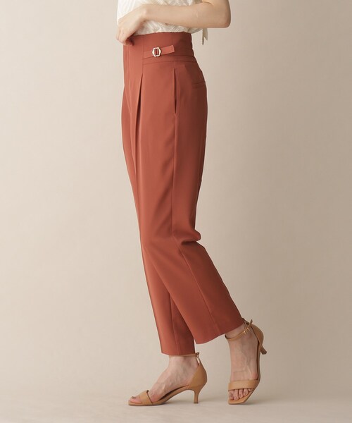 OPAQUE.CLIP（オペークドットクリップ）の「◆サイドベルトストレートパンツ（その他パンツ・レディース・ライトブルー/レンガ/ネイビー・36/38）」の11枚目の写真