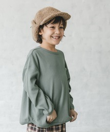 pairmanon | 【ふんわりワッフル】ユニセックス胸ポケット長袖Tシャツ(Tシャツ/カットソー)