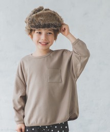 pairmanon | 【ふんわりワッフル】ユニセックス胸ポケット長袖Tシャツ(Tシャツ/カットソー)