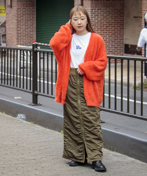 GLOSTER（グロスター）の「【GLOSTER/グロスター】モヘヤライクカーディガン ルーズシルエット（カーディガン/ボレロ・メンズ・ブラック/ベージュ/グリーン/オレンジ/イエロー/ネイビー・M/L）」の17枚目の写真