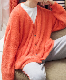 【GLOSTER/グロスター】モヘヤライクカーディガン ルーズシルエット