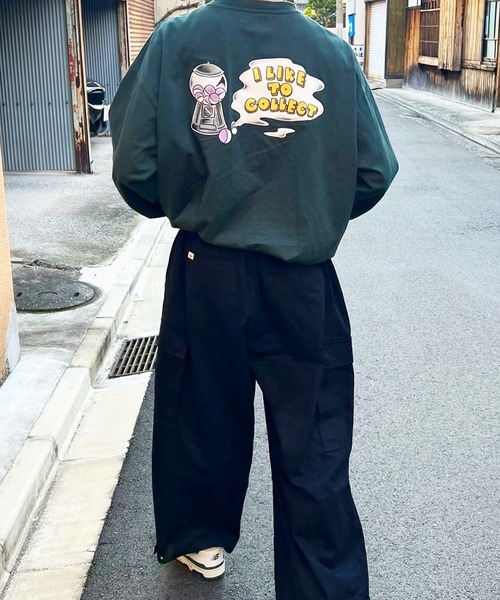 anown（アノン）の「オーバーサイズ　カプセルトイデザインプリントロンT【ファッションインフルエンサーかい×anown限定コラボ】（Tシャツ/カットソー・メンズ・ホワイト/ブラック/グリーン・M/L）」の3枚目の写真