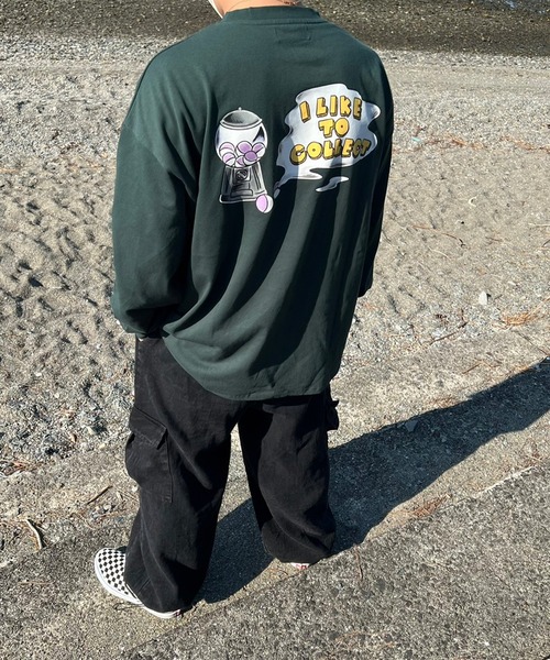 anown（アノン）の「オーバーサイズ　カプセルトイデザインプリントロンT【ファッションインフルエンサーかい×anown限定コラボ】（Tシャツ/カットソー・メンズ・ホワイト/ブラック/グリーン・M/L）」の22枚目の写真