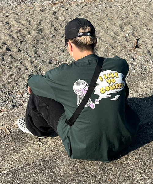 anown（アノン）の「オーバーサイズ　カプセルトイデザインプリントロンT【ファッションインフルエンサーかい×anown限定コラボ】（Tシャツ/カットソー・メンズ・ホワイト/ブラック/グリーン・M/L）」の19枚目の写真