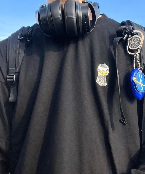 anown（アノン）の「オーバーサイズ　カプセルトイデザインプリントロンT【ファッションインフルエンサーかい×anown限定コラボ】（Tシャツ/カットソー・メンズ・ホワイト/ブラック/グリーン・M/L）」の8枚目の写真