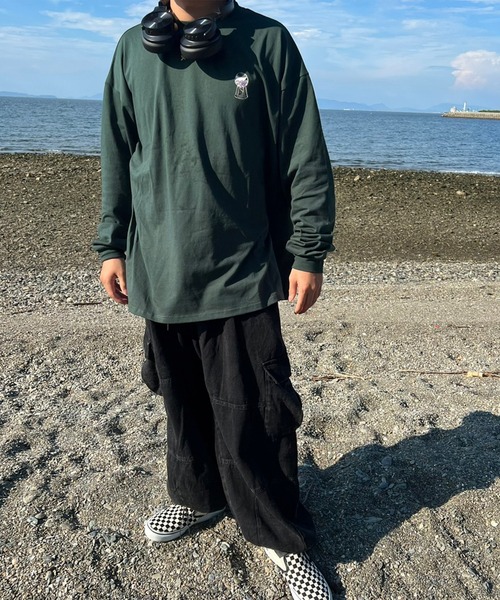 anown（アノン）の「オーバーサイズ　カプセルトイデザインプリントロンT【ファッションインフルエンサーかい×anown限定コラボ】（Tシャツ/カットソー・メンズ・ホワイト/ブラック/グリーン・M/L）」の21枚目の写真