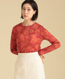 Ray BEAMS | Ray BEAMS / ペイント フラワー プリント トップス(Tシャツ/カットソー)