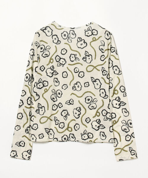 Ray BEAMS（レイビームス）の「Ray BEAMS / ペイント フラワー プリント トップス（Tシャツ/カットソー・レディース・オフホワイト/オレンジ・ONE SIZE）」の17枚目の写真