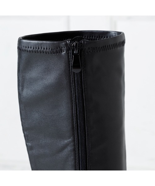 attagirl（アタガール）の「厚底ハイヒールロングブーツ（ブーツ・レディース・アイボリー/ブラック/ブラック系その他・S/LL/L/M）」の7枚目の写真