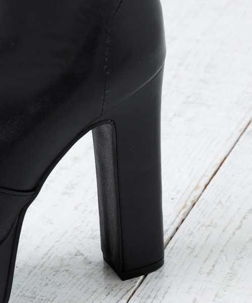 attagirl（アタガール）の「厚底ハイヒールロングブーツ（ブーツ・レディース・アイボリー/ブラック/ブラック系その他・S/LL/L/M）」の9枚目の写真