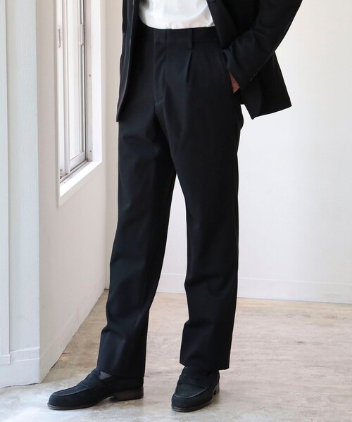 B:MING by BEAMS(ビーミングバイビームス)の「B:MING by BEAMS / NOMAD ジャージ 1プリーツ スラックス (セットアップ対応)(スラックス・メンズ・グレー/ブラック・MEDIUM/LARGE/SMALL/X-LARGE)」の5枚目の写真