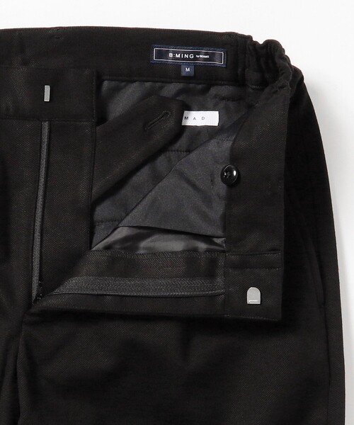 B:MING by BEAMS(ビーミングバイビームス)の「B:MING by BEAMS / NOMAD ジャージ 1プリーツ スラックス (セットアップ対応)(スラックス・メンズ・グレー/ブラック・MEDIUM/LARGE/SMALL/X-LARGE)」の14枚目の写真