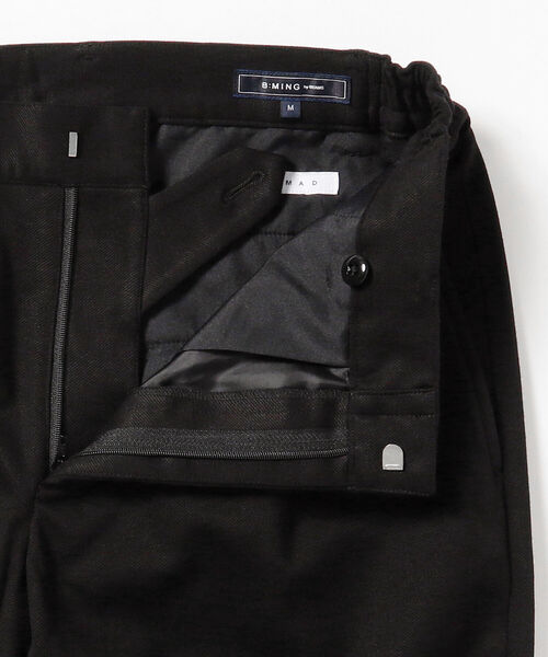 B:MING by BEAMS(ビーミングバイビームス)の「B:MING by BEAMS / NOMAD ジャージ 1プリーツ スラックス (セットアップ対応)(スラックス・メンズ・グレー/ブラック・MEDIUM/LARGE/SMALL/X-LARGE)」の18枚目の写真
