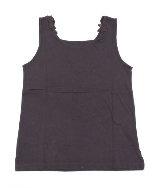 Samansa Mos2（サマンサ モスモス）の「襟レース前後2WAYノースリーブ（Tシャツ/カットソー・レディース・オフホワイト/モカ/チャコール・ﾌﾘ-）」の4枚目の写真