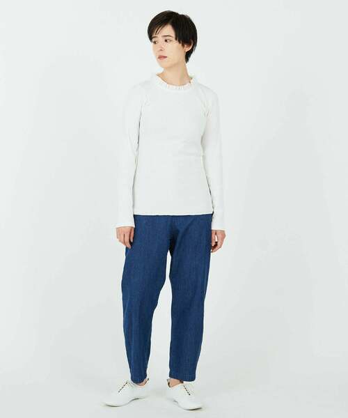 conges payes ADIEU TRISTESSE（コンジェ ペイエ アデュートリステス）の「チュールフリルインナー（Tシャツ/カットソー・レディース・オフホワイト/ライトベージュ/ブラック/ネイビー/トップグレー・FREE）」の19枚目の写真