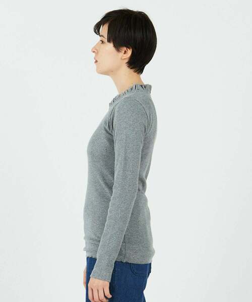 conges payes ADIEU TRISTESSE（コンジェ ペイエ アデュートリステス）の「チュールフリルインナー（Tシャツ/カットソー・レディース・オフホワイト/ライトベージュ/ブラック/ネイビー/トップグレー・FREE）」の7枚目の写真