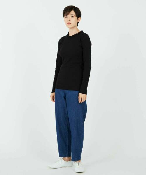 conges payes ADIEU TRISTESSE（コンジェ ペイエ アデュートリステス）の「チュールフリルインナー（Tシャツ/カットソー・レディース・オフホワイト/ライトベージュ/ブラック/ネイビー/トップグレー・FREE）」の9枚目の写真