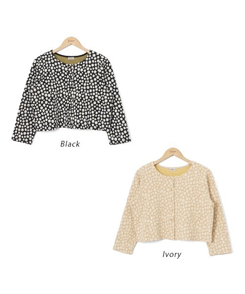 flower（フラワー）の「フラワーズカーディガン（カーディガン/ボレロ・レディース・ブラック/ベージュ・FREE）」の18枚目の写真