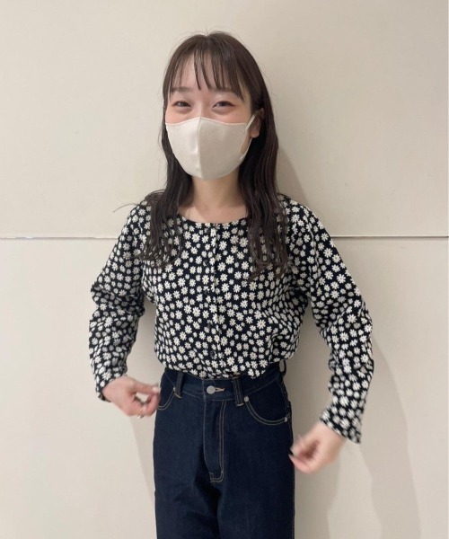 flower（フラワー）の「フラワーズカーディガン（カーディガン/ボレロ・レディース・ブラック/ベージュ・FREE）」の6枚目の写真