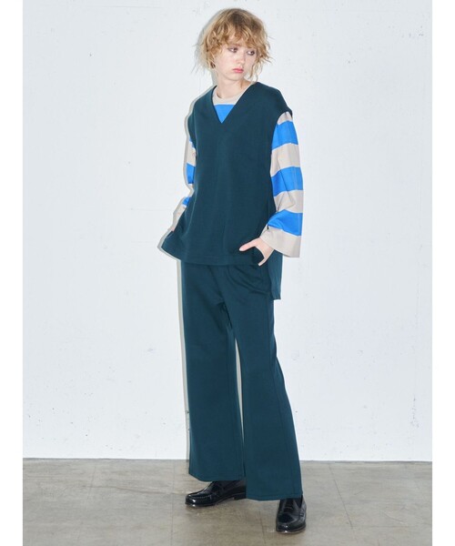 【セール】MIDIUMISOLID ジャージセンタープレスイージーパンツ(その他パンツ)|MIDIUMISOLID(ミディウミソリッド) 【セール】MIDIUMISOLID ジャージセンタープレスイージーパンツ(その他パンツ)|MIDIUMISOLID(ミディウミソリッド)