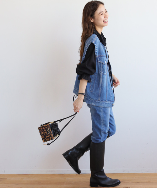 新品タグ付き　journal standard relume デニムベスト ダメージデニムベスト（デニムジャケット）｜JOURNAL STANDARD