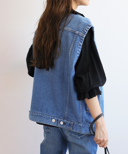 新品タグ付き　journal standard relume デニムベスト ダメージデニムベスト（デニムジャケット）｜JOURNAL STANDARD