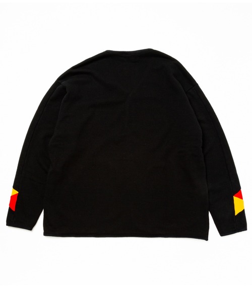 AlexanderLeeChang（アレキサンダーリーチャン）の「BACANCES ALL INCLUSIVE×AlexanderLeeChang/バカンス・オールインクルーシブ×アレキサンダーリーチャン BLC SWET SANKAKU CARDIGAN（カーディガン/ボレロ・メンズ・ブラック/グレー/マスタード・M/L/XL）」の11枚目の写真