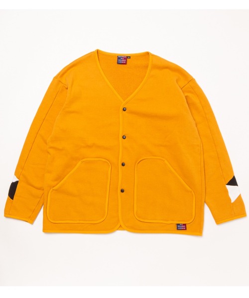 AlexanderLeeChang（アレキサンダーリーチャン）の「BACANCES ALL INCLUSIVE×AlexanderLeeChang/バカンス・オールインクルーシブ×アレキサンダーリーチャン BLC SWET SANKAKU CARDIGAN（カーディガン/ボレロ・メンズ・ブラック/グレー/マスタード・M/L/XL）」の5枚目の写真