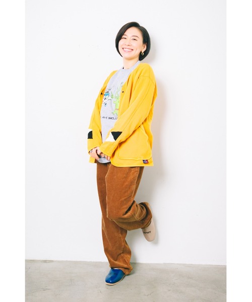 AlexanderLeeChang（アレキサンダーリーチャン）の「BACANCES ALL INCLUSIVE×AlexanderLeeChang/バカンス・オールインクルーシブ×アレキサンダーリーチャン BLC SWET SANKAKU CARDIGAN（カーディガン/ボレロ・メンズ・ブラック/グレー/マスタード・M/L/XL）」の12枚目の写真