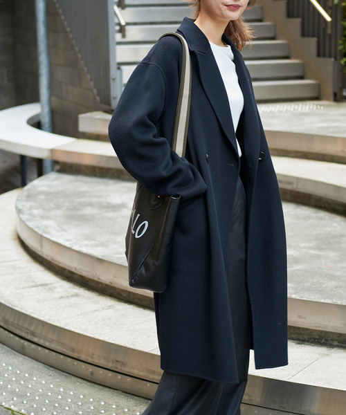 セール】SUPER160sダブルブレストコート（その他アウター）｜FRAMeWORK