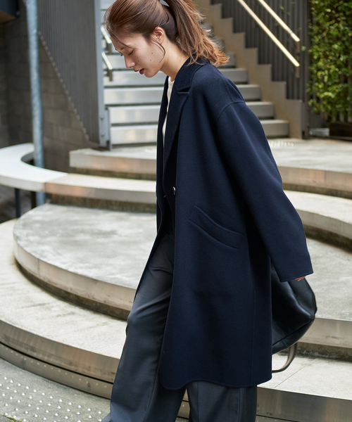 セール】SUPER160sダブルブレストコート（その他アウター）｜FRAMeWORK