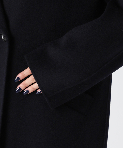 フレームワーク　黒 ダブルブレスト ウールコート ダブルブレストウールコート – KUOSE.com