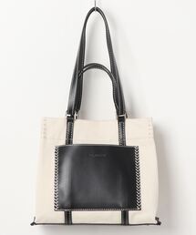 w handle canvas mini tote