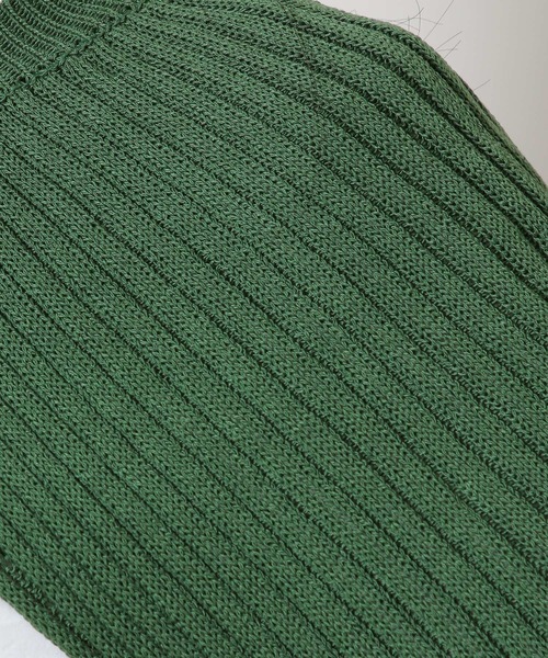 3.3 Field Trip （3.3フィールドトリップ）の「3.3 Field Trip／リブクロップ長袖Tシャツ　2169550（ニット/セーター・レディース・ブラック/グリーン・FREE）」の20枚目の写真