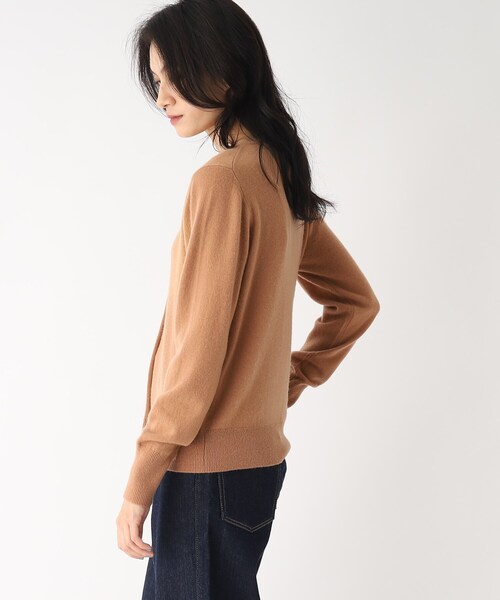 OPAQUE.CLIP（オペークドットクリップ）の「◆【大草直子さんコラボ】カシミヤカーディガン（カーディガン/ボレロ・レディース・イエロー系その他/パープル系/チャコールグレー/キャメル・38/40）」の9枚目の写真