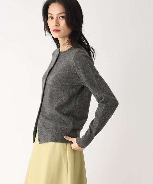 OPAQUE.CLIP（オペークドットクリップ）の「◆【大草直子さんコラボ】カシミヤカーディガン（カーディガン/ボレロ・レディース・イエロー系その他/パープル系/チャコールグレー/キャメル・38/40）」の14枚目の写真