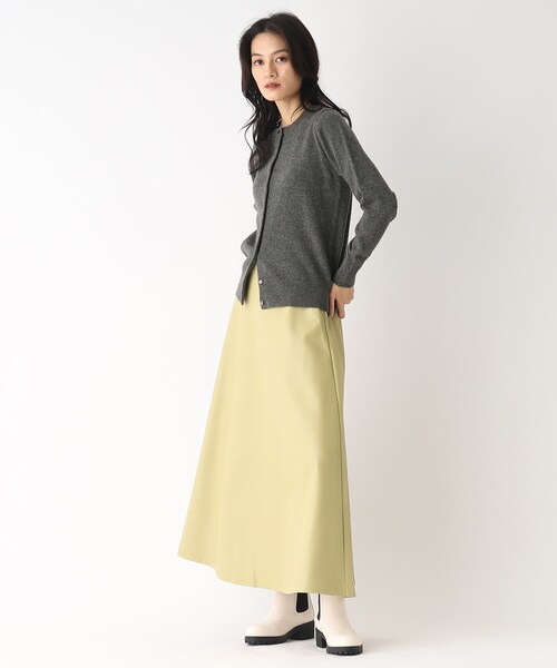 OPAQUE.CLIP（オペークドットクリップ）の「◆【大草直子さんコラボ】カシミヤカーディガン（カーディガン/ボレロ・レディース・イエロー系その他/パープル系/チャコールグレー/キャメル・38/40）」の22枚目の写真