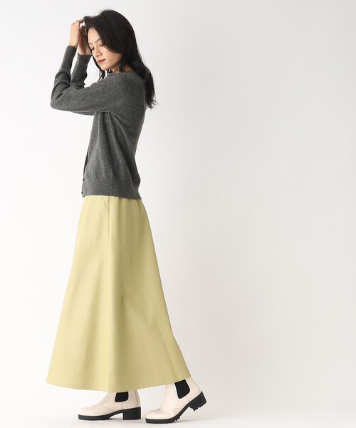 OPAQUE.CLIP（オペークドットクリップ）の「◆【大草直子さんコラボ】カシミヤカーディガン（カーディガン/ボレロ・レディース・イエロー系その他/パープル系/チャコールグレー/キャメル・38/40）」の10枚目の写真