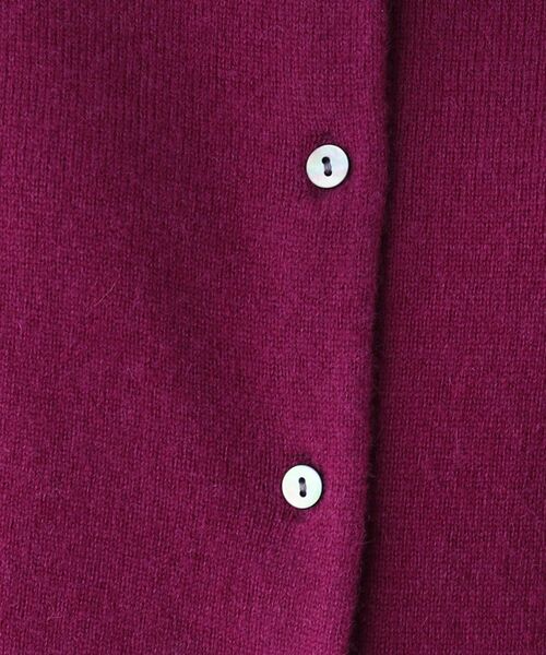 OPAQUE.CLIP（オペークドットクリップ）の「◆【大草直子さんコラボ】カシミヤカーディガン（カーディガン/ボレロ・レディース・イエロー系その他/パープル系/チャコールグレー/キャメル・38/40）」の7枚目の写真