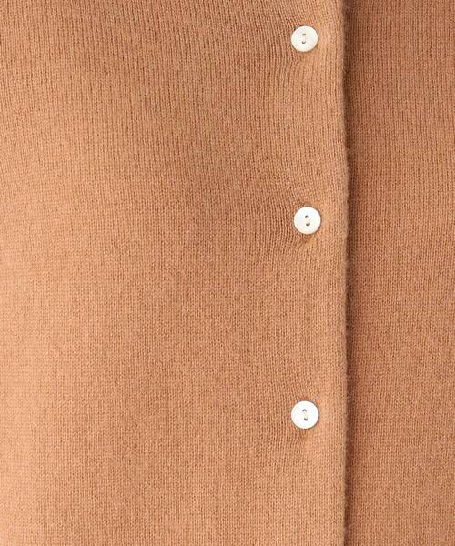 OPAQUE.CLIP（オペークドットクリップ）の「◆【大草直子さんコラボ】カシミヤカーディガン（カーディガン/ボレロ・レディース・イエロー系その他/パープル系/チャコールグレー/キャメル・38/40）」の8枚目の写真