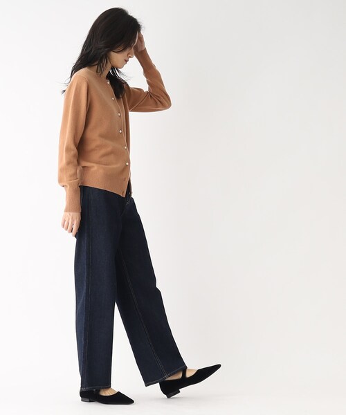 OPAQUE.CLIP（オペークドットクリップ）の「◆【大草直子さんコラボ】カシミヤカーディガン（カーディガン/ボレロ・レディース・イエロー系その他/パープル系/チャコールグレー/キャメル・38/40）」の20枚目の写真