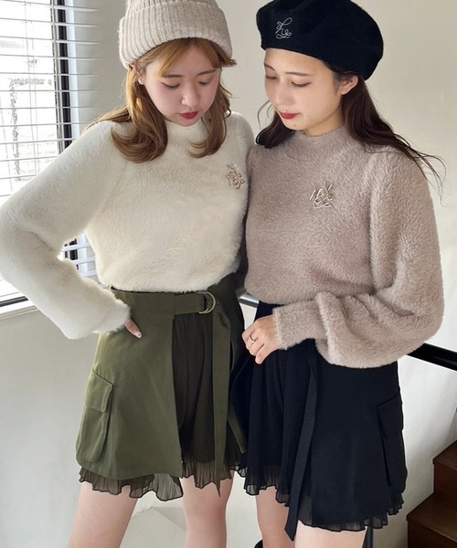 one after another NICE CLAUP（ワンアフターアナザーナイスクラップ）の「マルチWAYで着回せる。ユーティリティキュロット（その他パンツ・レディース・ブラック/カーキ/モカ・FREE）」の18枚目の写真