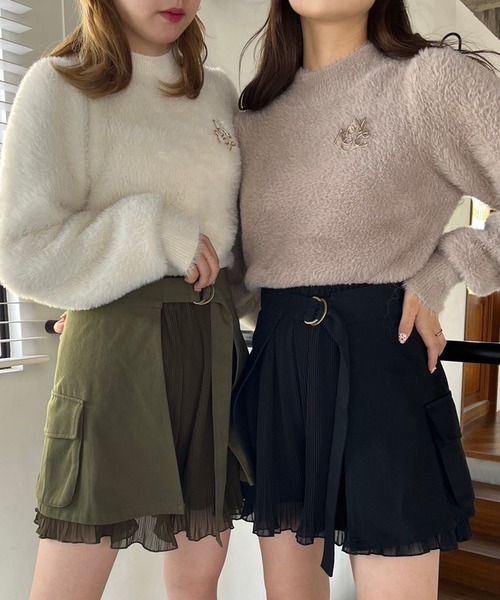 one after another NICE CLAUP（ワンアフターアナザーナイスクラップ）の「マルチWAYで着回せる。ユーティリティキュロット（その他パンツ・レディース・ブラック/カーキ/モカ・FREE）」の19枚目の写真